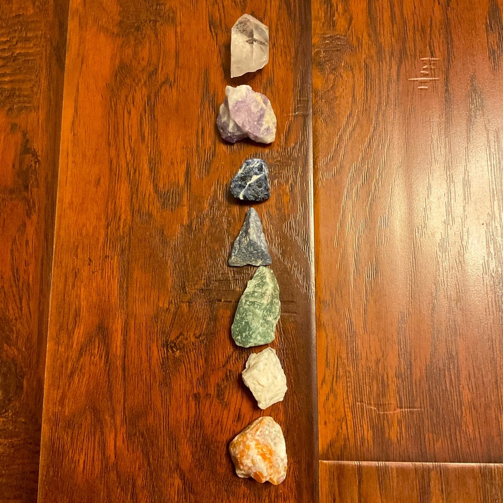 Set of 7 Rough Stones